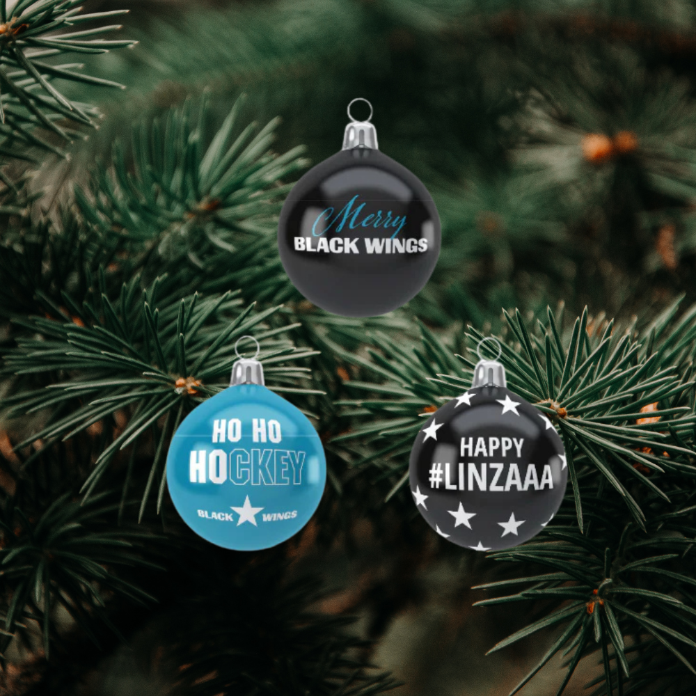 Black Wings Christbaumkugelset 3er