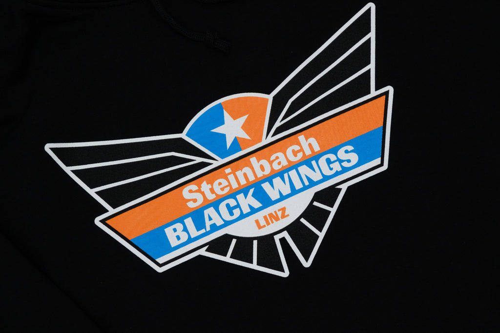 Black Wings Hoodie Big Logo