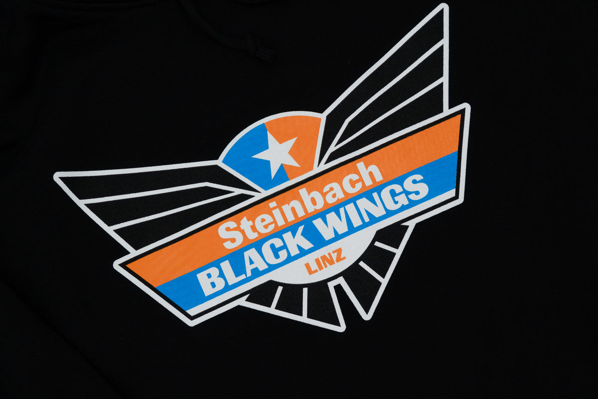 Black Wings Hoodie Big Logo
