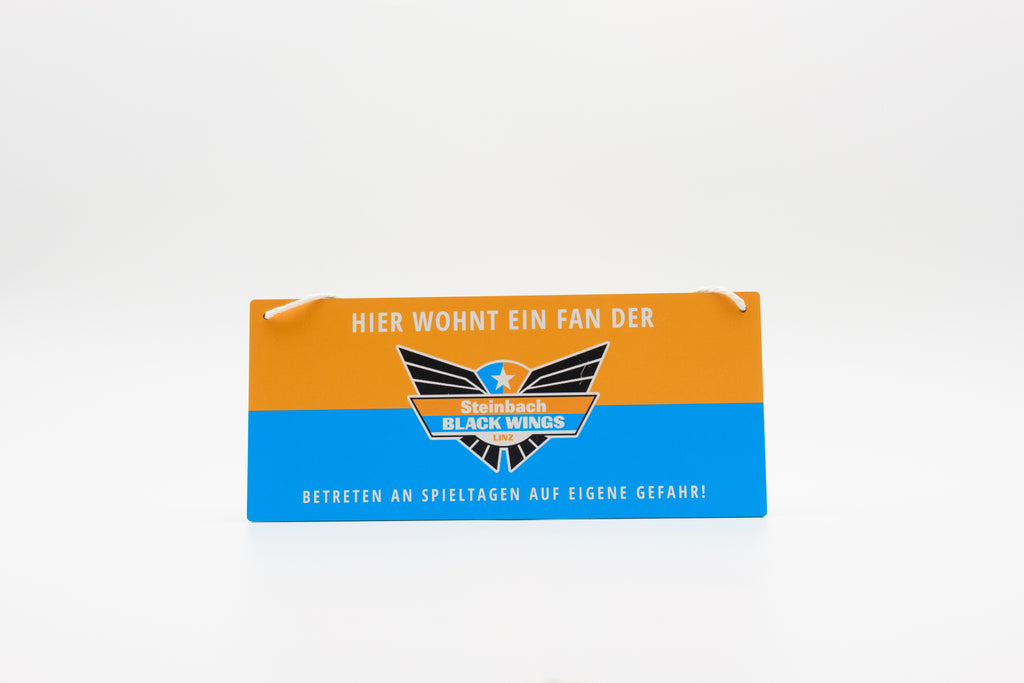 BLACK WINGS MDF Holzschild