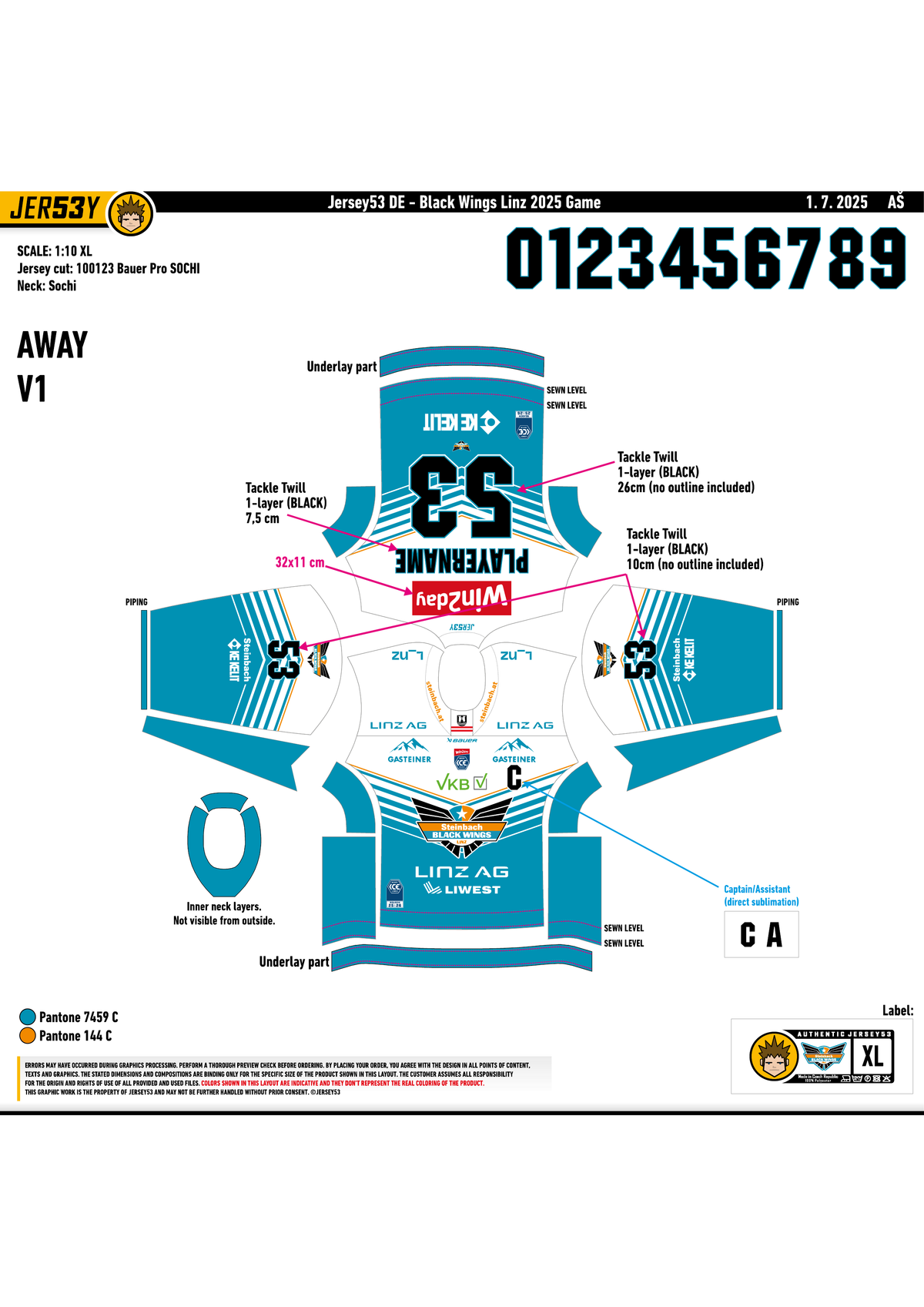 Black Wings Awaytrikot 25/26