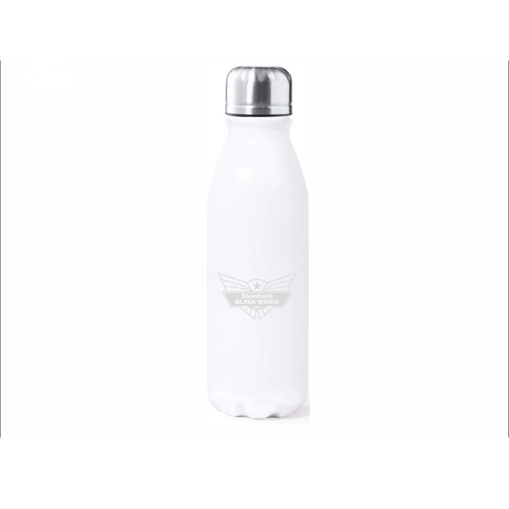 Black Wings Sportflasche Edelstahl 550ml weiß – Black Wings Online Shop