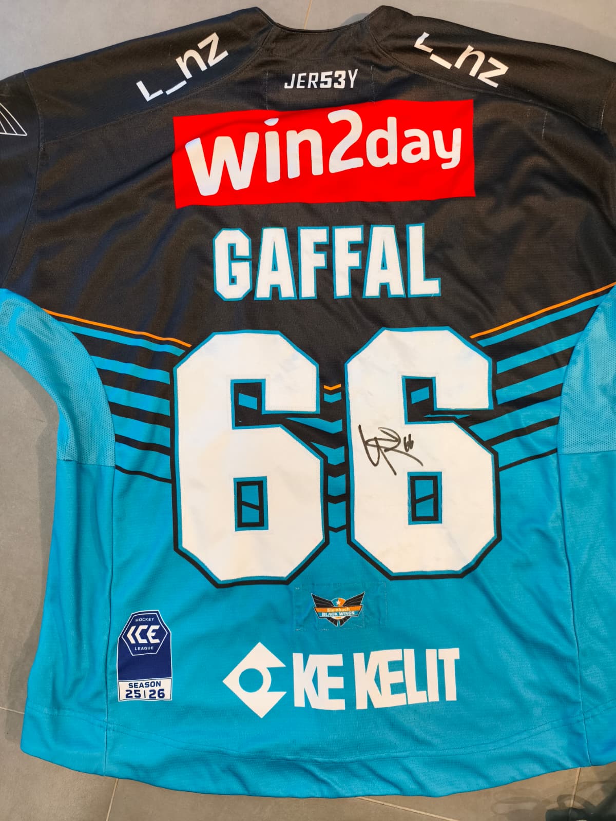 Matchworn Trikot Home 2025/26 signiert – STEFAN GAFFAL #66