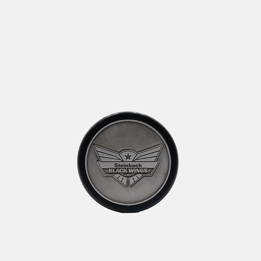 Black Wings Puck Metallplatte