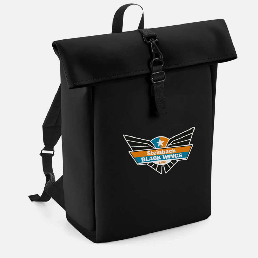 Black Wings Roll-Top Rucksack