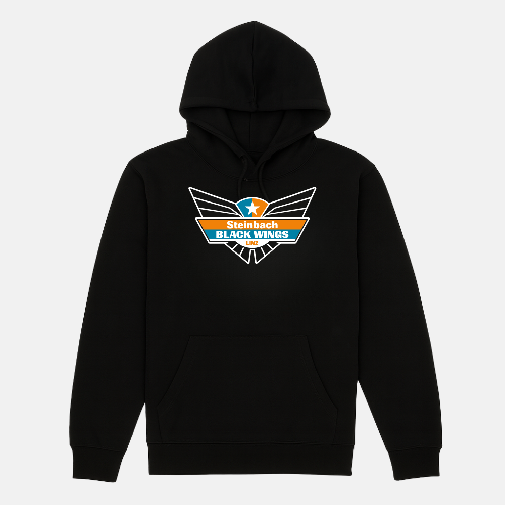 Black Wings Hoodie Big Logo