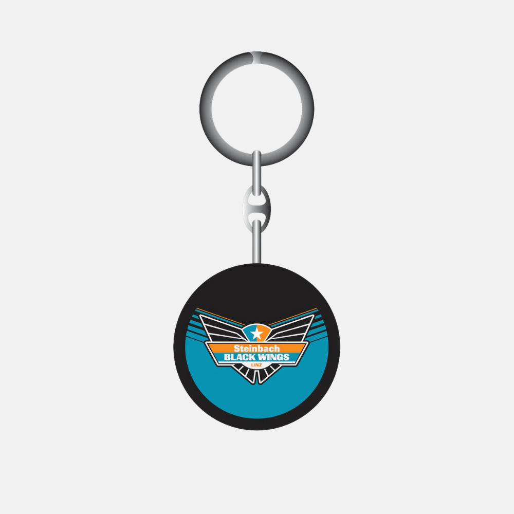 Black Wings Schlüsselanhänger Minipuck Wappen