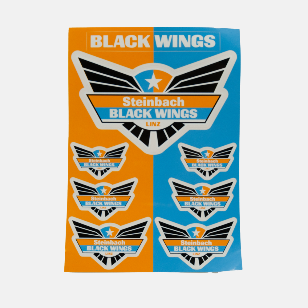 Black Wings Aufkleberbogen A4 Classic