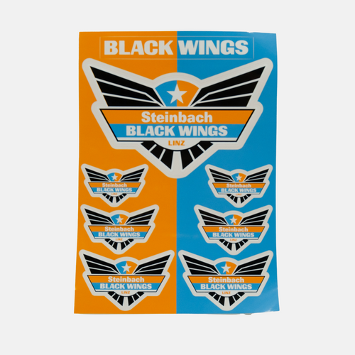 Black Wings Aufkleberbogen A4 Classic