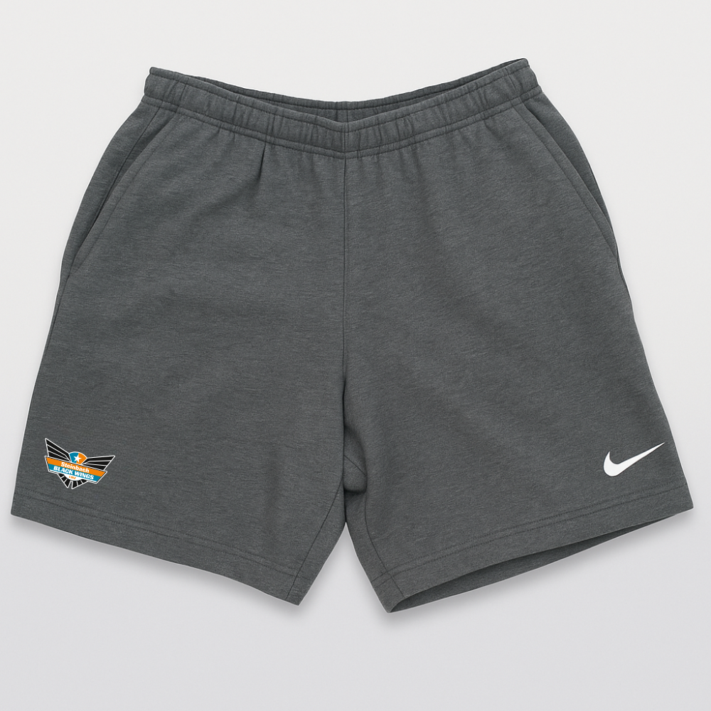 Nike BLack Wings Fleece Short Grau