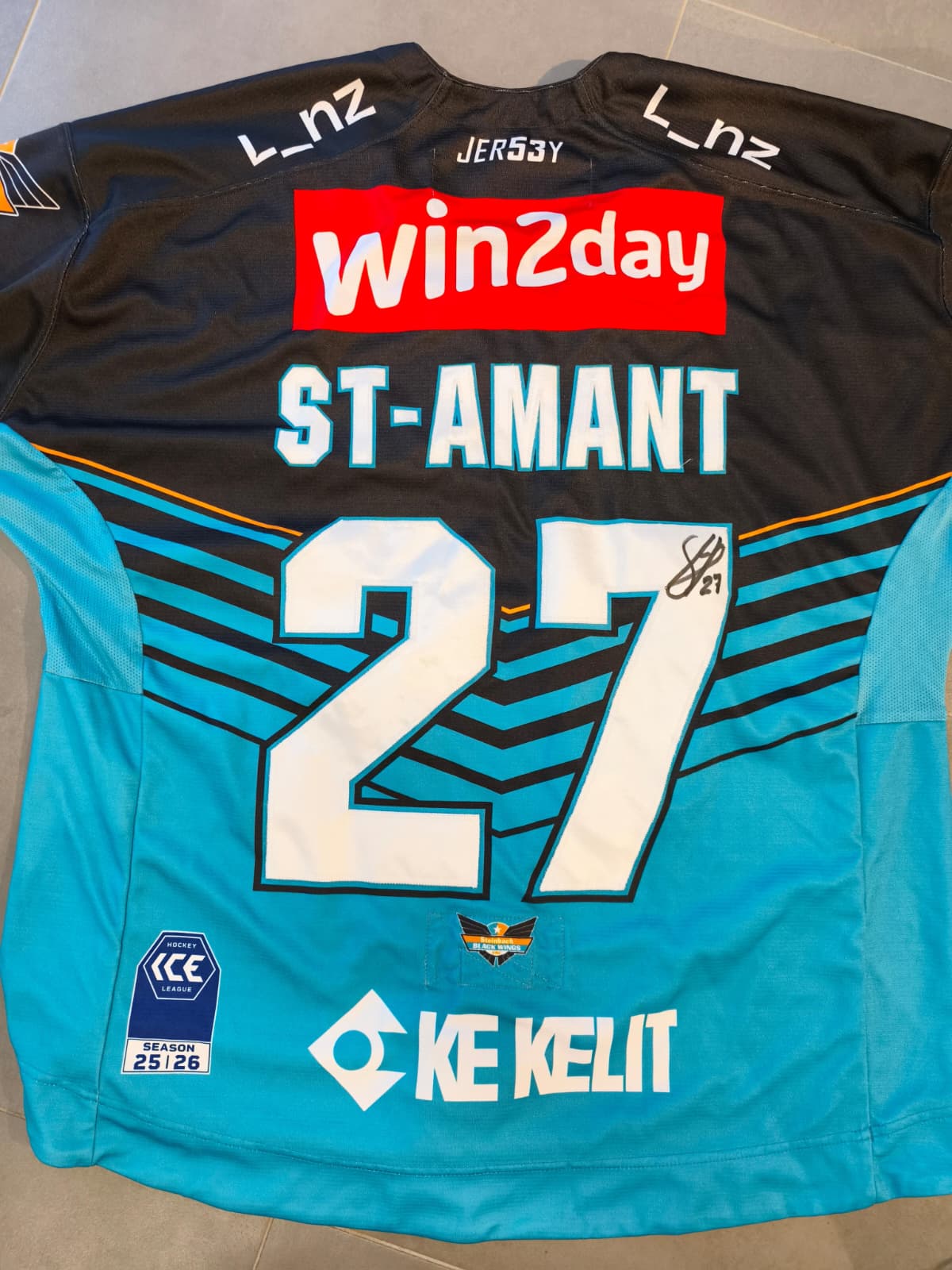 Matchworn Trikot Home 2025/26 signiert – SHAWN ST-AMANT #27