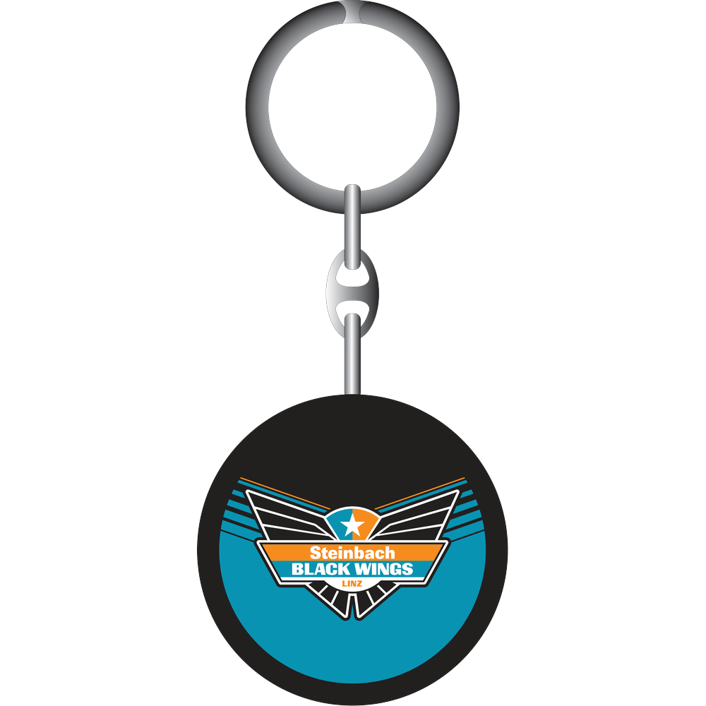 Black Wings Schlüsselanhänger Minipuck Wappen